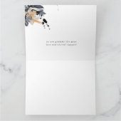 carte de remerciement florale exclusif or noir (Intérieur)