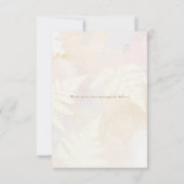 Carte de remerciement florale rose élégante (Dos)