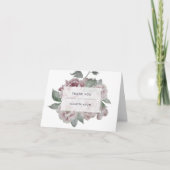 Carte de remerciement florale vintage (Devant)