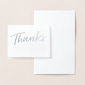 Carte de remerciement Foil Simple | CARTE DE REMER (Affichage)