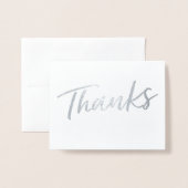 Carte de remerciement Foil Simple | CARTE DE REMER (Devant avec enveloppe)