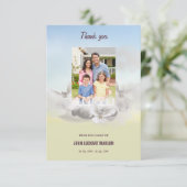 Carte de remerciement funéraire (Debout devant)