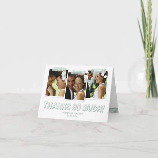 Carte de remerciement Funky Snapshots (Devant)