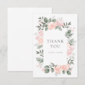 Carte de remerciement Garden Blooms (Devant / Derrière)