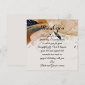 Carte de remerciement "Golden Dragonfly" (Devant / Derrière)