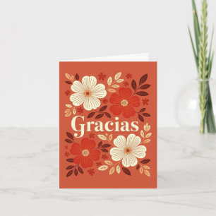 Carte de remerciement Gracias Thank You