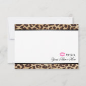 Carte de remerciement guépard (Dos)