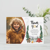 Carte de remerciement Happy Camper (Debout devant)