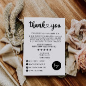 Carte de remerciement imprimable pour petite entre