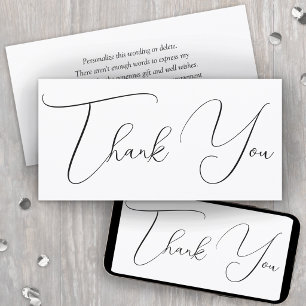 Carte de remerciement imprimable simple et chic av