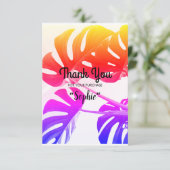 Carte de remerciement IMPRIMANTE (Debout devant)