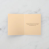 Carte de remerciement imprimée avec ruban à motif (Intérieur)