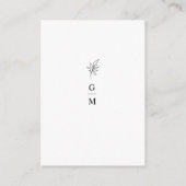 Carte de remerciement incluse minimaliste classiqu (Dos)