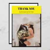 Carte de remerciement inspirée de Playbill (Devant / Derrière)