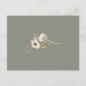 Carte de remerciement ivoire Whimsical Wildflower (Dos)