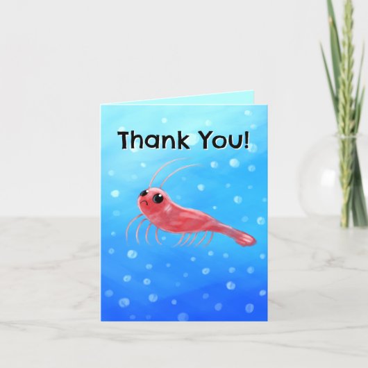 Carte de remerciement (krill) (Devant)