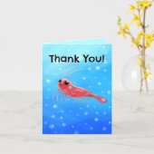 Carte de remerciement (krill) (Fleur jaune)