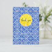 Carte de remerciement Lemon & Tile (Debout devant)