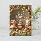 Carte de remerciement Les amis de la forêt – Anima (Debout devant)