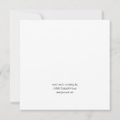 Carte de remerciement Libellule (Dos)