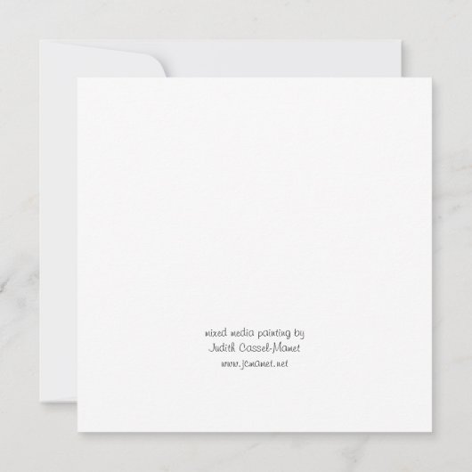 Carte de remerciement Libellule (Dos)