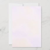 carte de remerciement licorne rose argent visage (Dos)