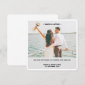 Carte de remerciement "Love" (Devant / Derrière)