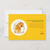 Carte de remerciement Maman et bébé girafe (Devant)