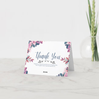 Carte de remerciement mariage