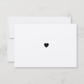 Carte de remerciement Mariage Écriture de fiançail (Dos)