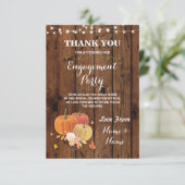 Carte de remerciement Mariage Engagement Citrouill (Debout devant)