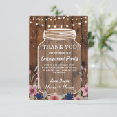 Carte de remerciement Mariage Engagement Pot Flora (Debout devant)