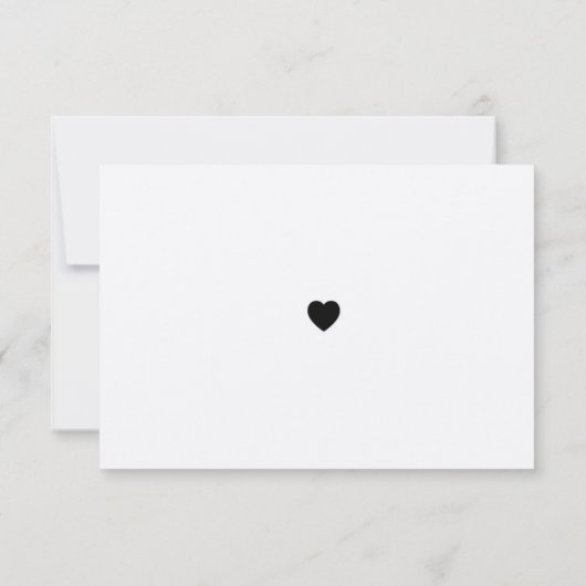 Carte de remerciement Mariage Engagement rustique  (Dos)