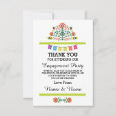 Carte de remerciement Mariage Fiesta Lime Mexicain (Devant)