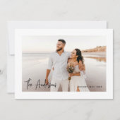 Carte de remerciement Mariage moderne (Devant)