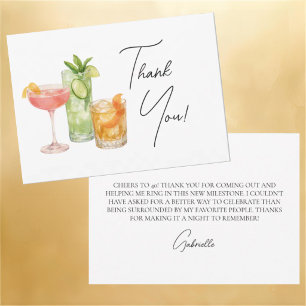 Carte de remerciement Martini Un peu plus âgée