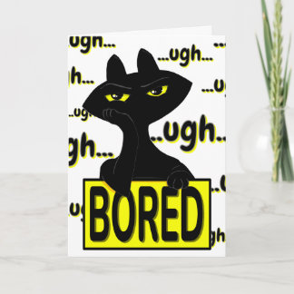 Carte de remerciement Mauvaise Boogie Chat Sarcasi