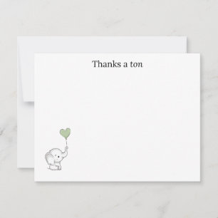 Carte de remerciement “Merci beaucoup”