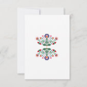 Carte de remerciement mexicaine rouge de mariage F (Dos)