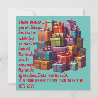 Carte de remerciement mieux vaut donner que recevo