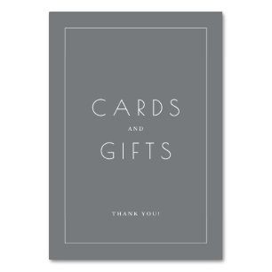 Carte de remerciement minimaliste au charbon de bo