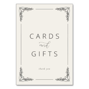 Carte de Remerciement Minimaliste Beige Sophistiqu