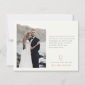 Carte de remerciement minimaliste fleur courge (Dos)