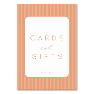 Carte de remerciement minimaliste Grateful Peach