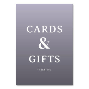 Carte de remerciement minimaliste Grateful Purple
