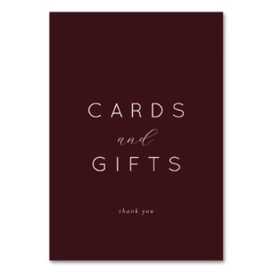 Carte de remerciement minimaliste Marron Gratitude