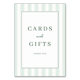 Carte de remerciement minimaliste verte reconnaiss