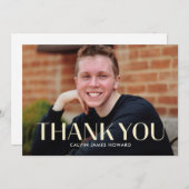 Carte de remerciement moderne Clean Flat (Devant / Derrière)