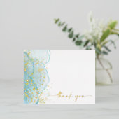 Carte de remerciement moderne et élégante avec feu (Debout devant)