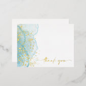 Carte de remerciement moderne et élégante avec feu (Recto/Verso)